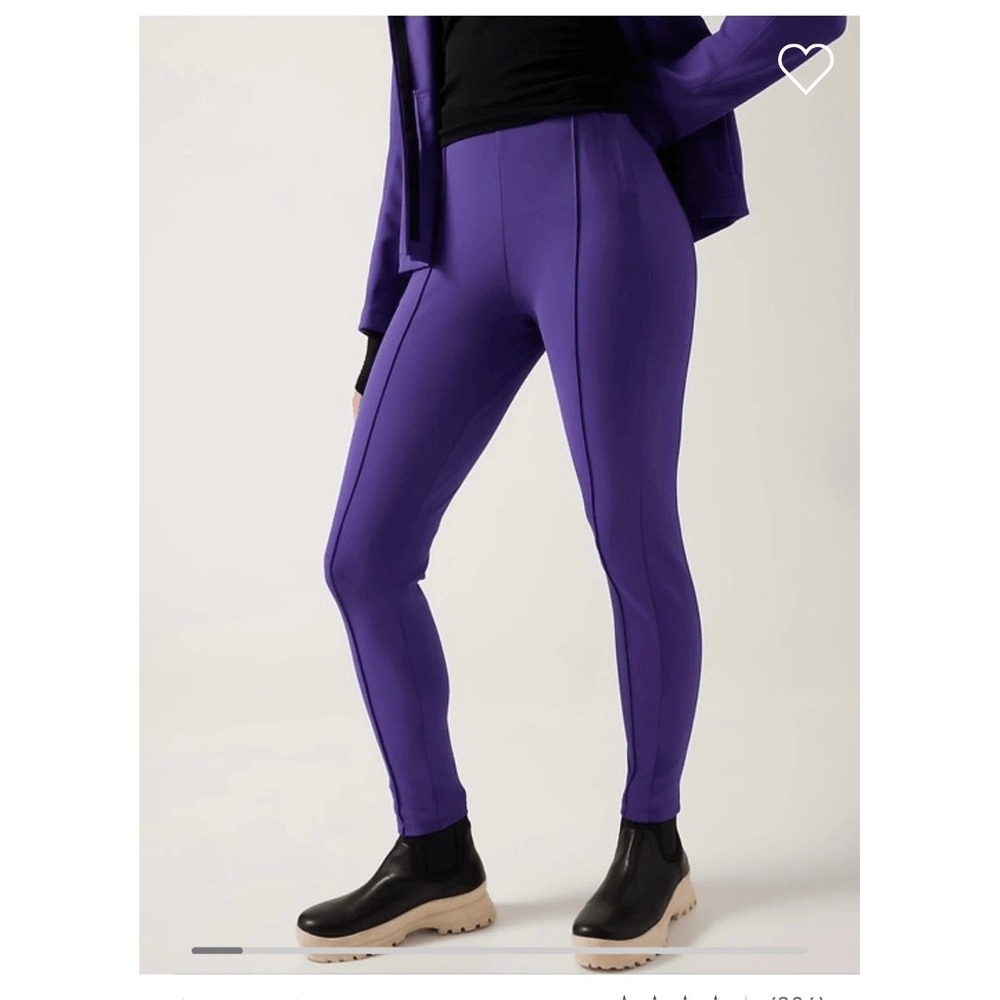 Athleta 2 PETITE Noble Blue Glacier Snow Ski Winter Skinny Pant II‎ #985570